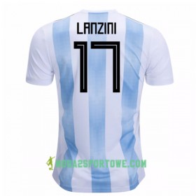 Koszulka Argentyna Lanzini 17 Mistrzostwa Świata 2018 Domowe Stroje Piłkarskie